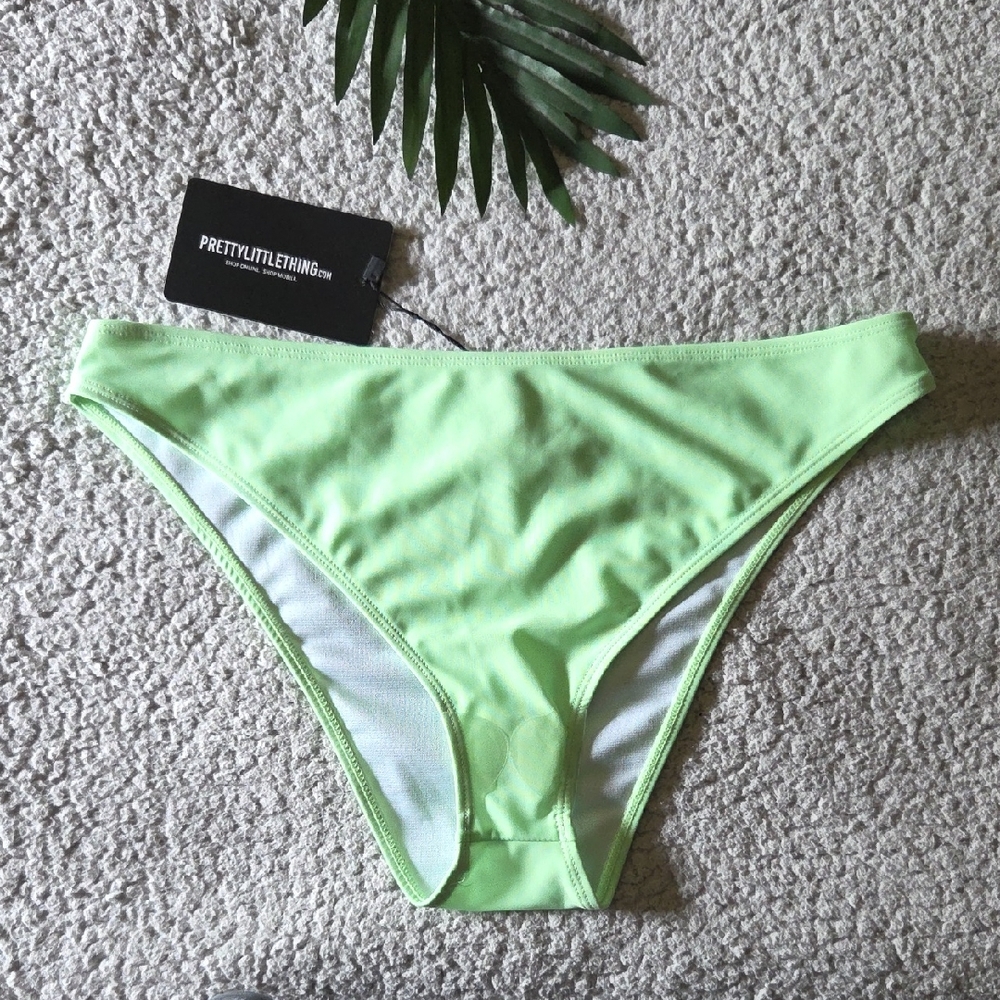 NWT Neon High Waisted Cheeky Bum Mix & Match Bikini Bottoms in Mint